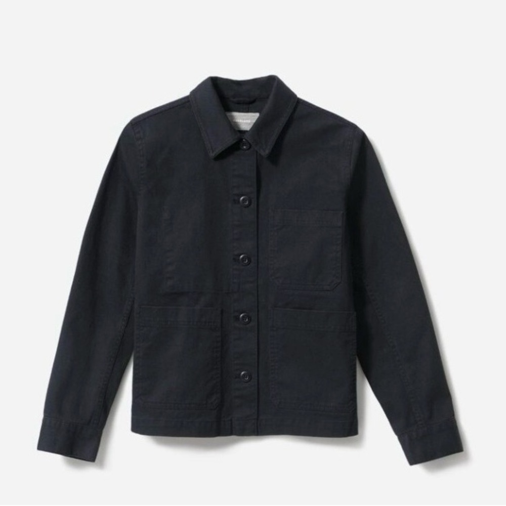 EVERLANE Midnight Blue Cotton Chore Jacket Size XS
